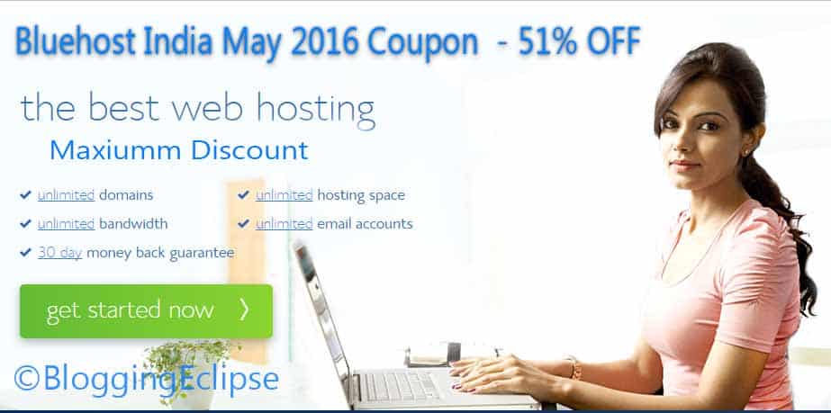 Bluehost India 51% OFF Coupon + Free Domain – March 2024