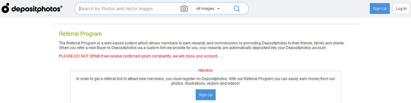 Depositphotos Affiliate Program