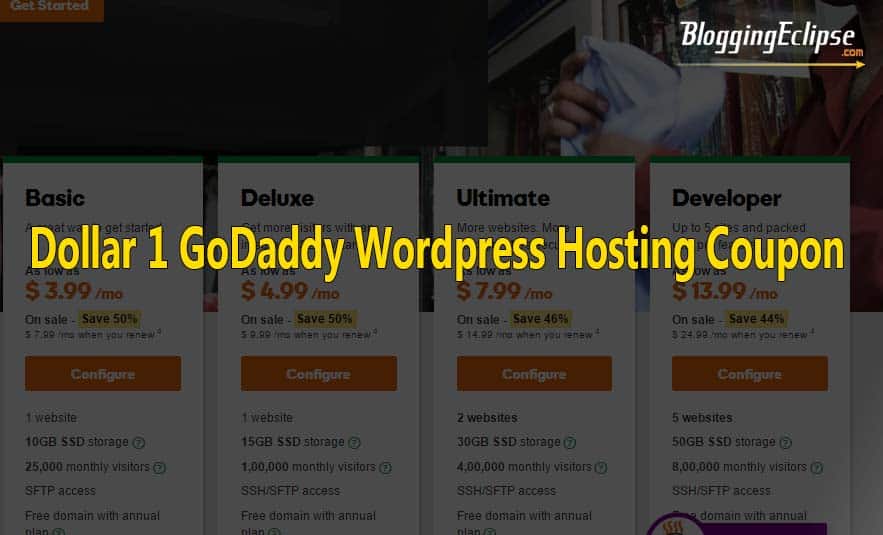 Dollar 1 GoDaddy WordPress Hosting Coupon [Updated March 2024]