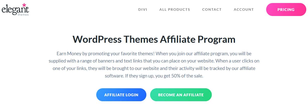 Elegant Themes Affiliate Program