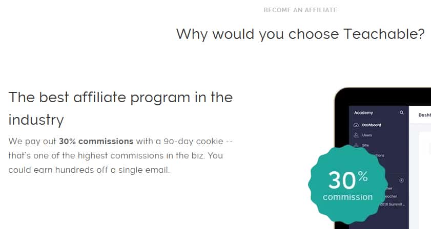 Teachable Affiliate Program