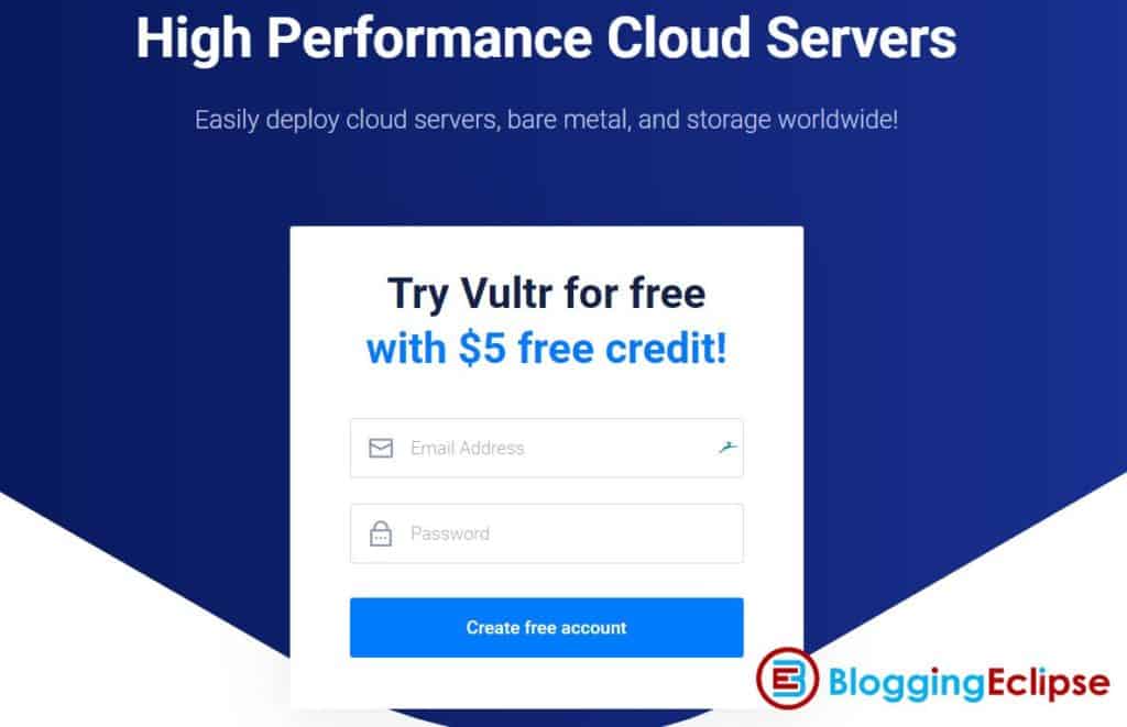 Vultr 5 Free credits