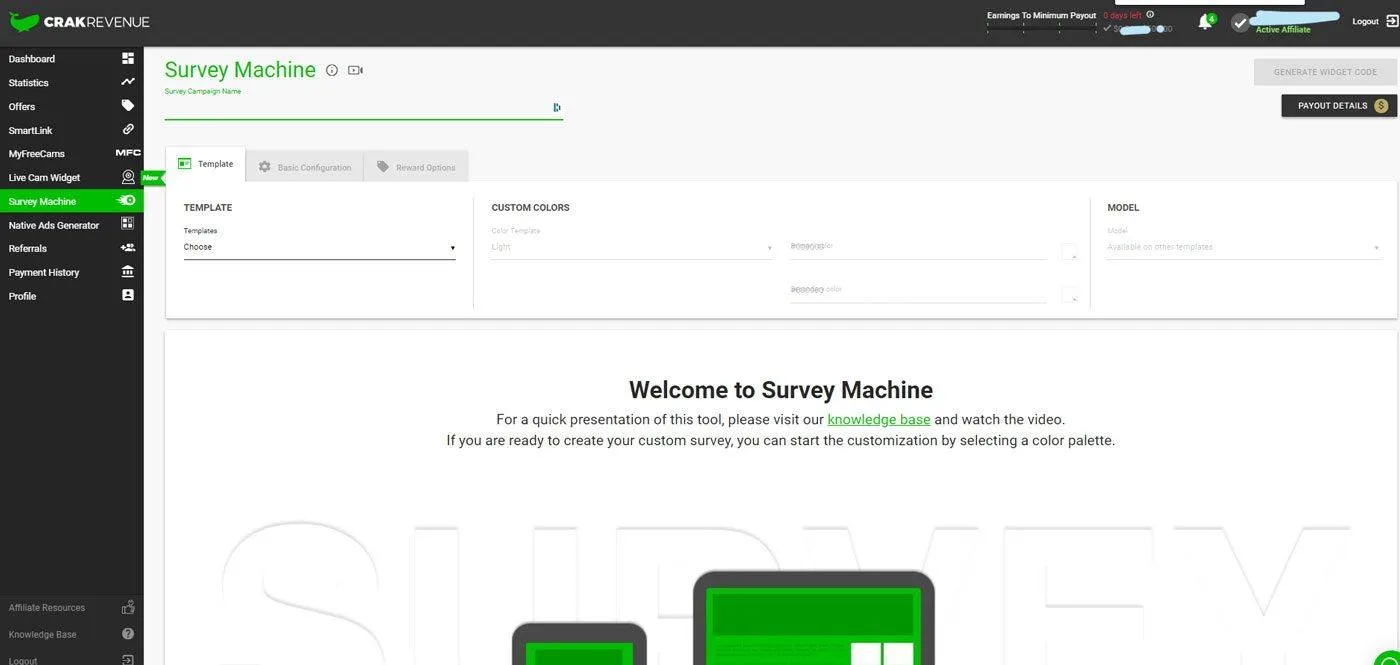 CrakRevenue Survey Machine