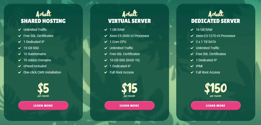 Vicetemple Pricing