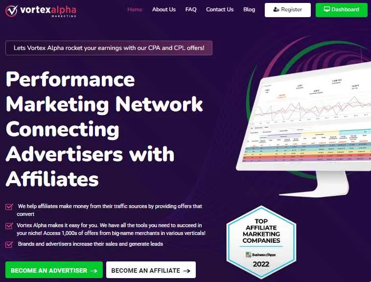 Vortex Alpha Affiliate Network